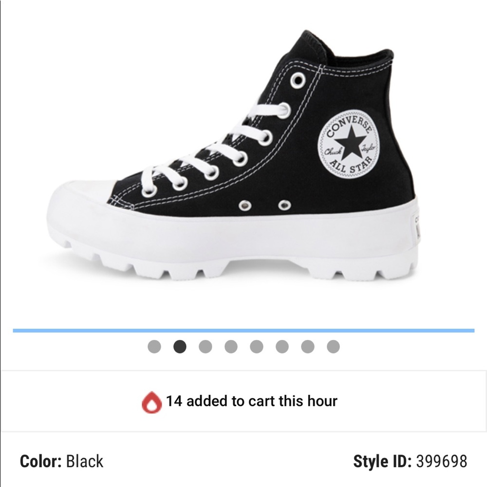 Womens Converse Chuck Taylor All Star Hi Lugged Sneaker - Black